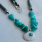 Aventurine Heart Shell Necklace