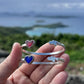 STJ Red Sea Glass Heart Cuff Bracelet (s/m)