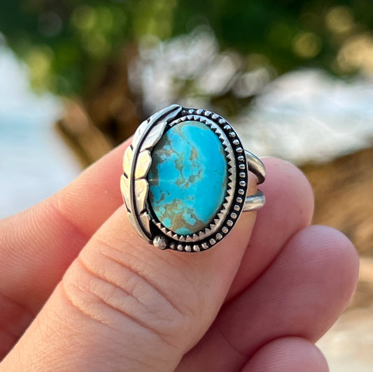 Turquoise Native Ring (size 8)