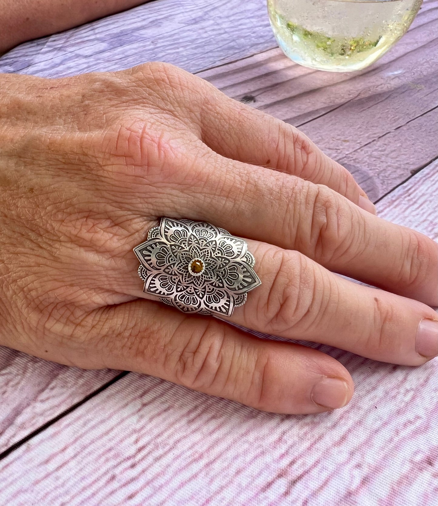 Mandala Ring (size 7.75)