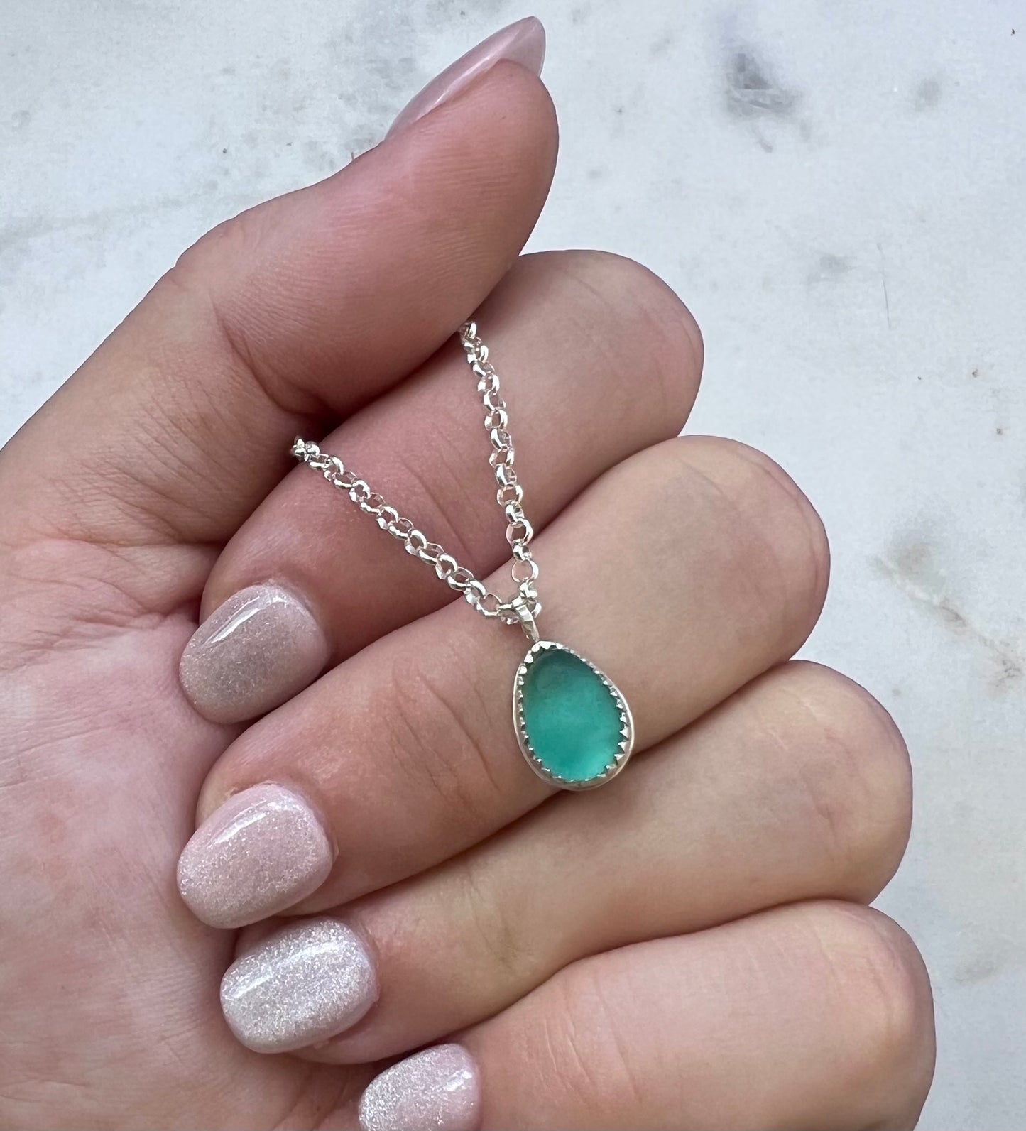 Sea Glass Necklace (a)