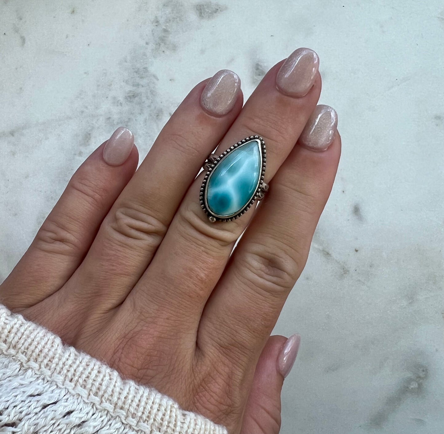 Mermaid Tear Ring (size 7)