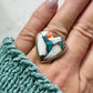 Spiny Oyster Turquoise Heart Ring