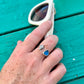 Turtle Sea Glass Cuff Rings