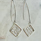 Silver Coral Fan Earrings