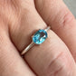 Ocean Blue Topaz Ring (size 8)