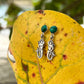 Malachite Mermaid Earrings