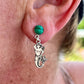 Malachite Mermaid Earrings