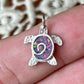 Purple Opal Turtle Pendant