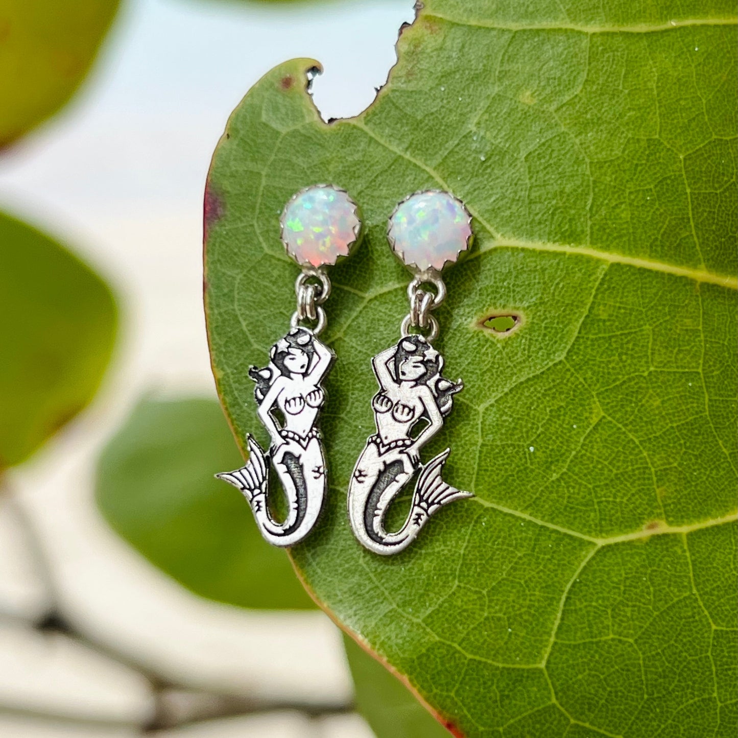 Opal Mermaid Earrings