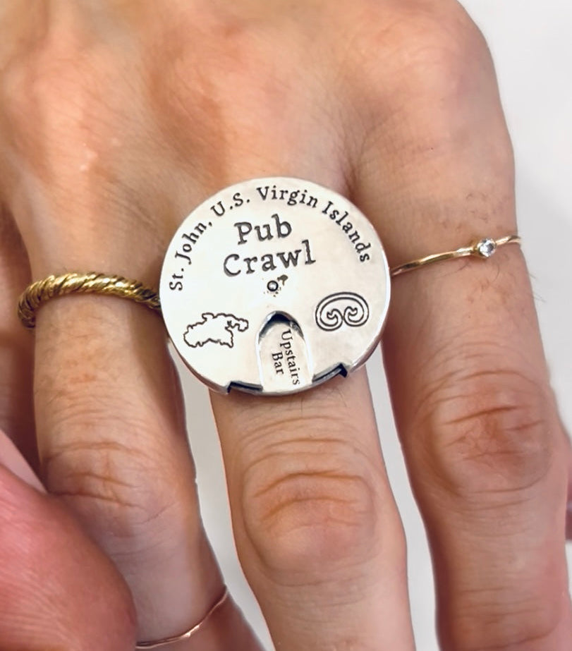 STJ Pub Crawl Spinner Ring