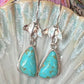 Manta Ray Turquoise Earrings (a)
