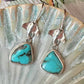 Manta Ray Turquoise Earrings (b)