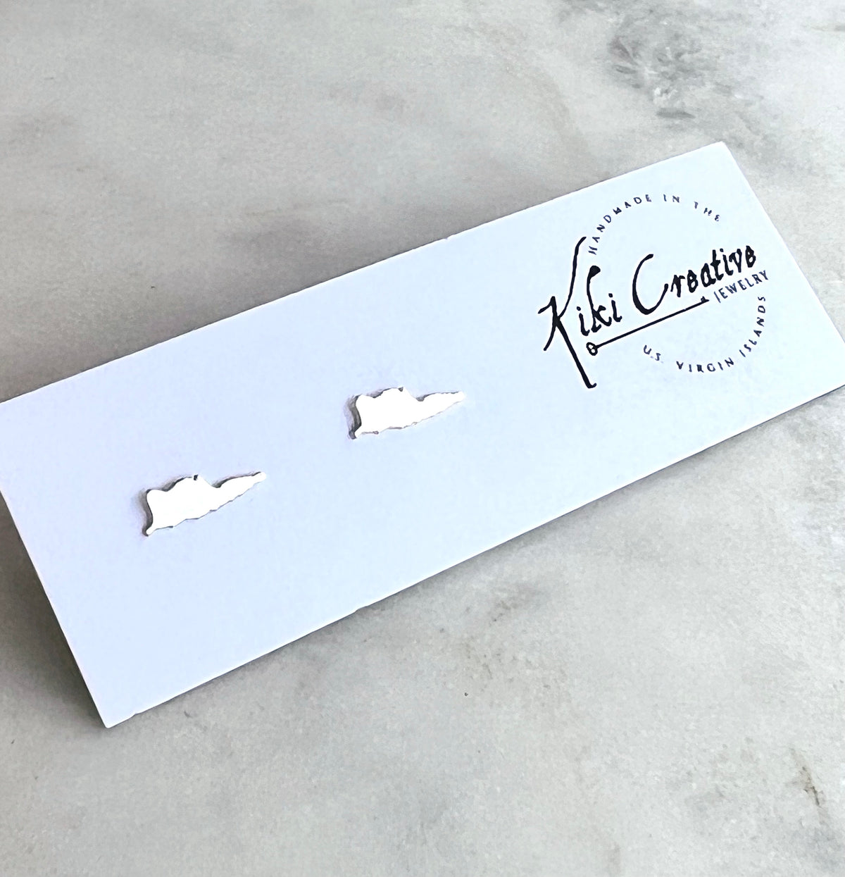 Tiny St. Croix Stud Earrings in sterling silver.