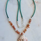 Sunstone Champagne Shell Necklace