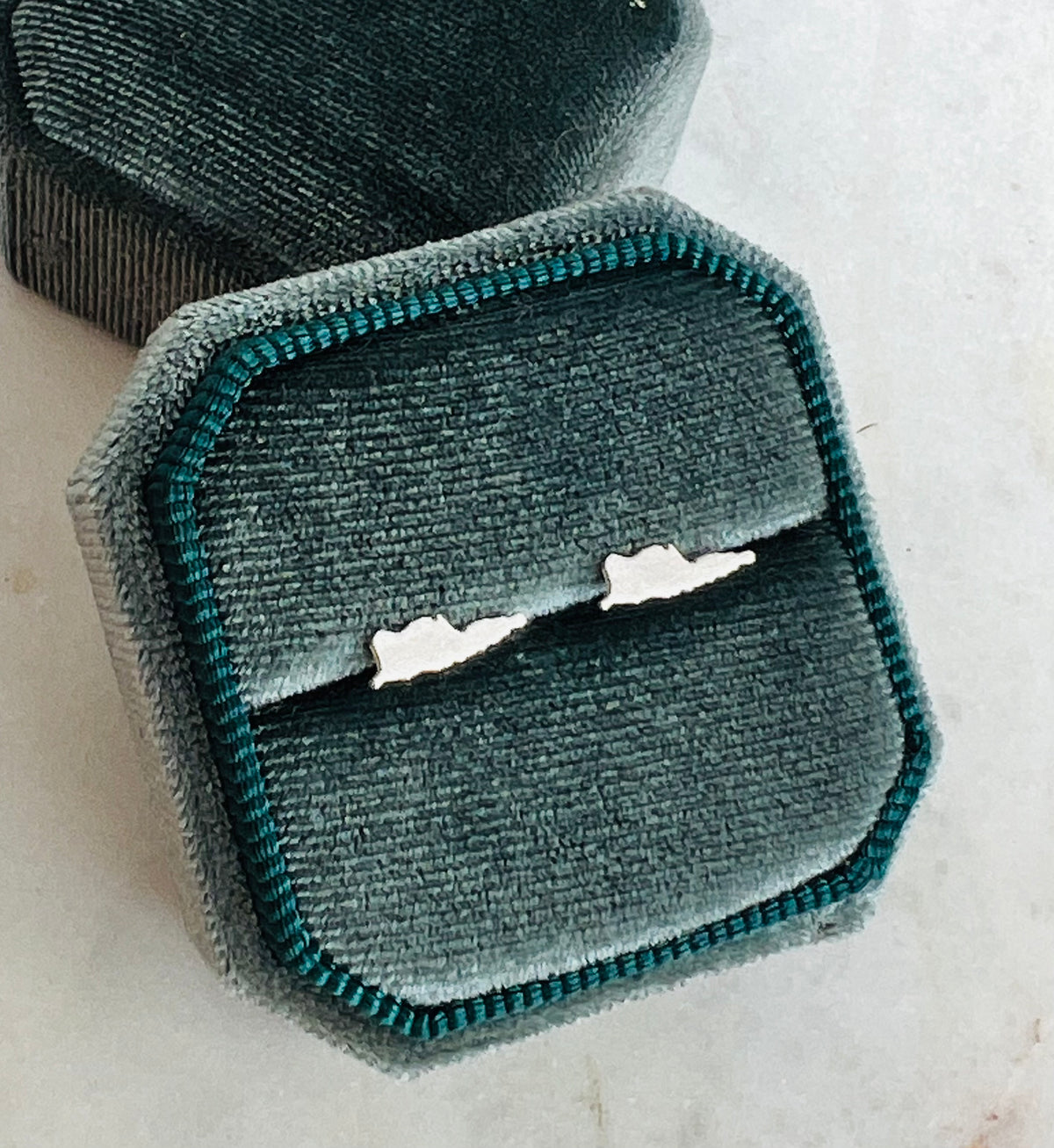 Tiny St. Croix Stud Earrings in sterling silver.