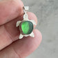 Sea Glass Turtle Pendant (a)