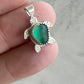 Sea Glass Turtle Pendant (c)