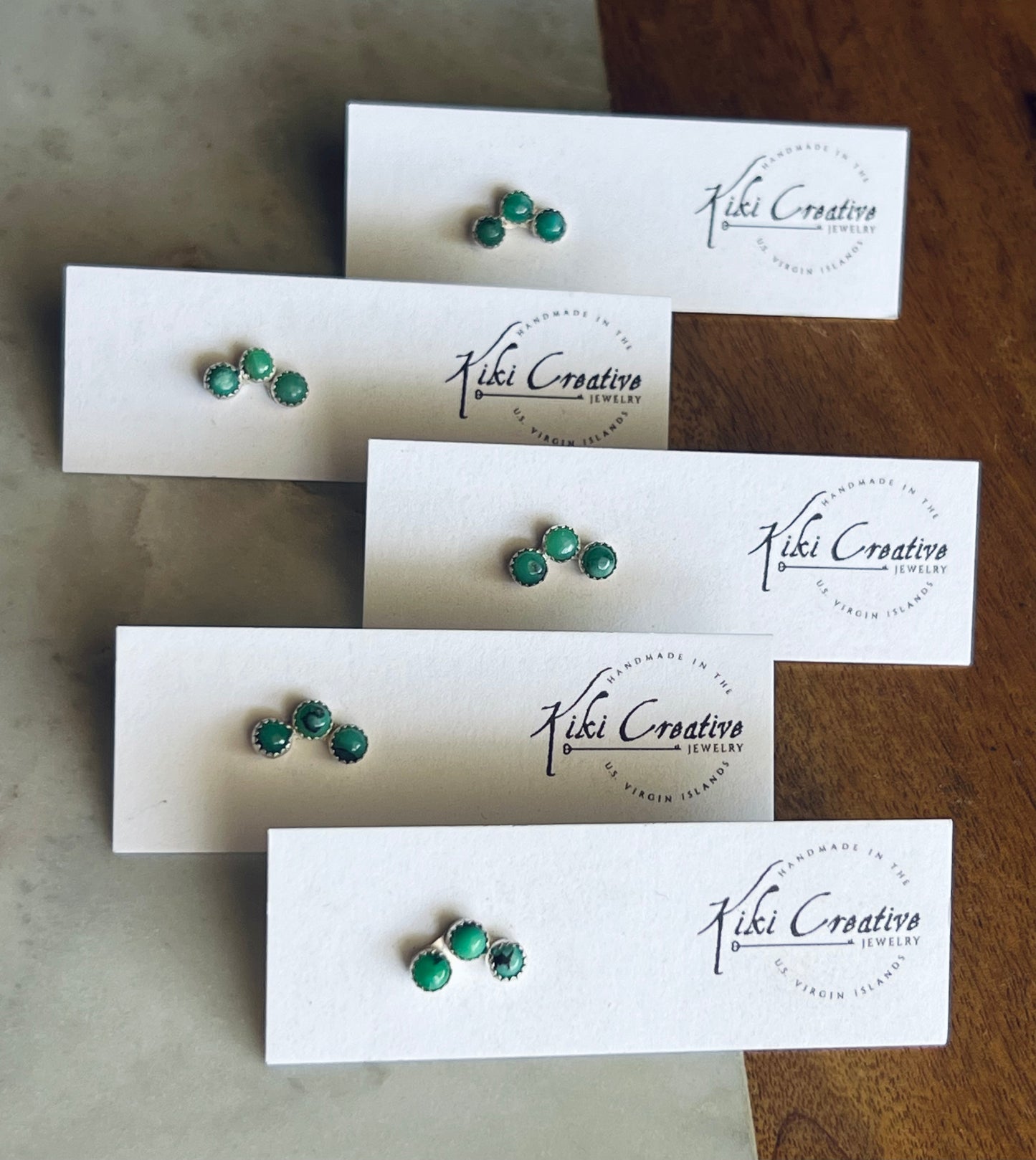 Group shot of cartilage earrings.