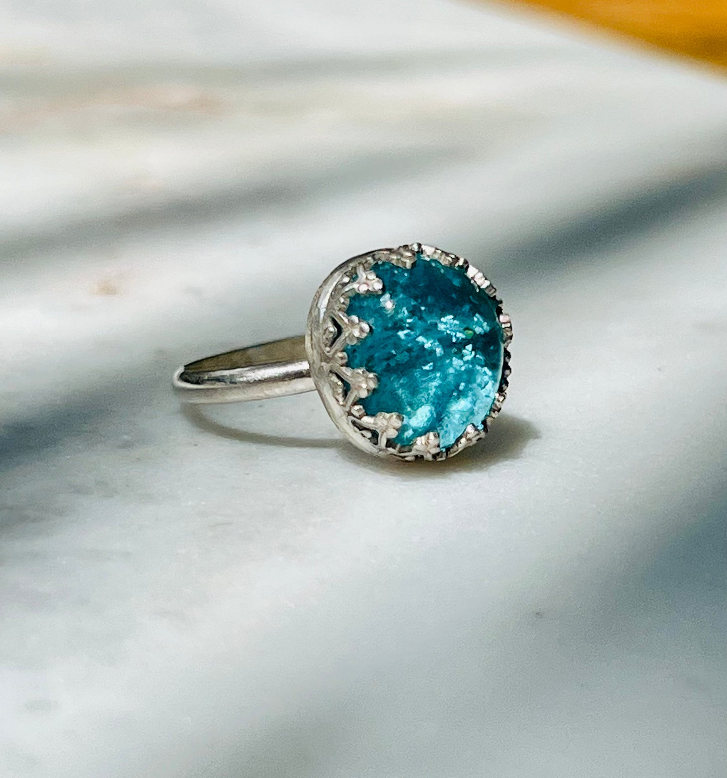 Caribbean Ocean Sand Ring (Size 6.25)