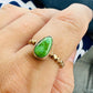 Sonoran Lime Gold Ring (size 9)