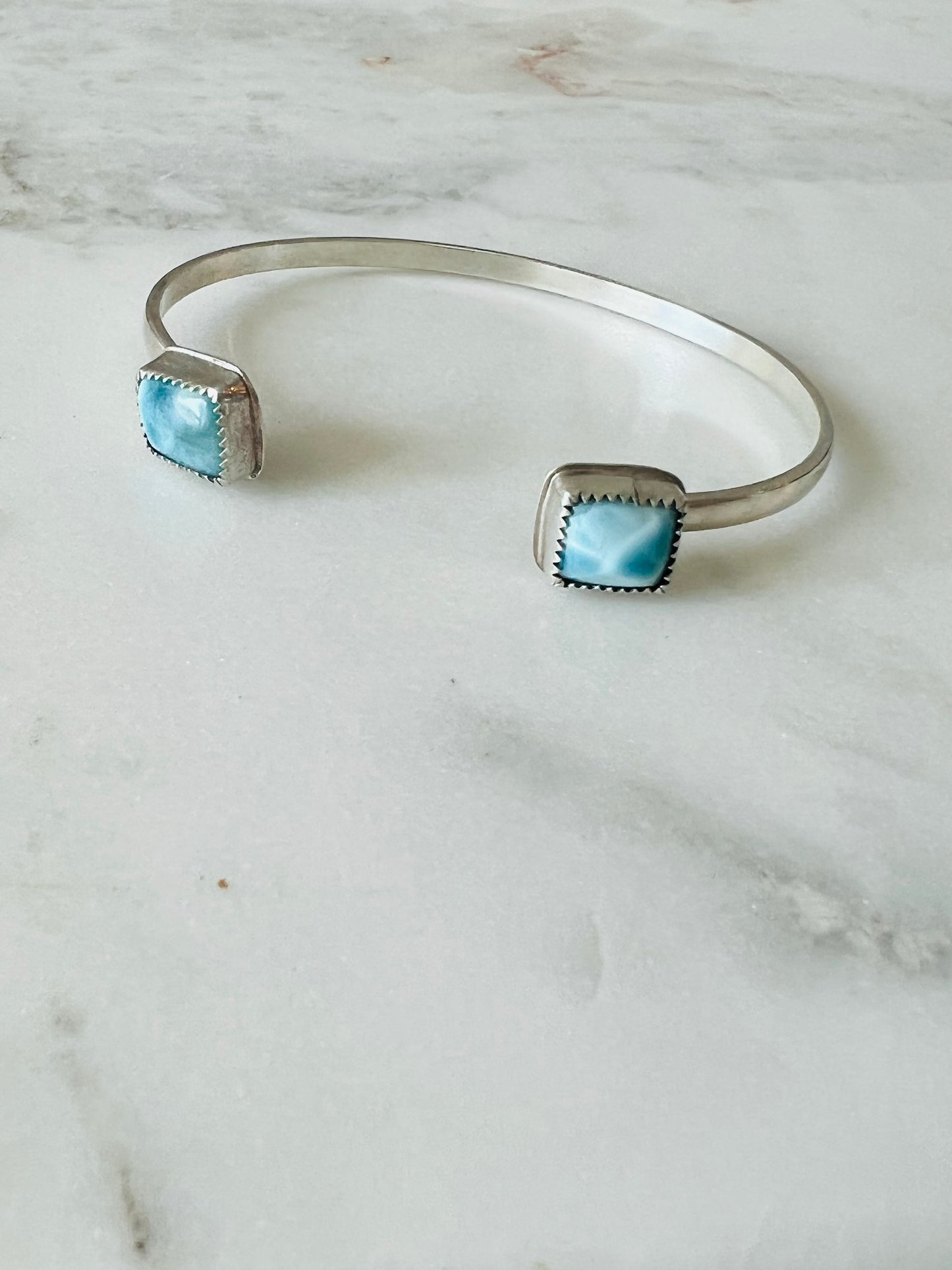 Larimar Top Cuff Bracelet (A)