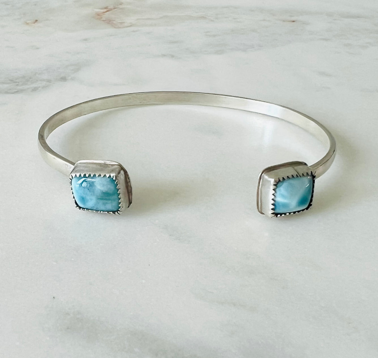 Larimar Top Cuff Bracelet (A)