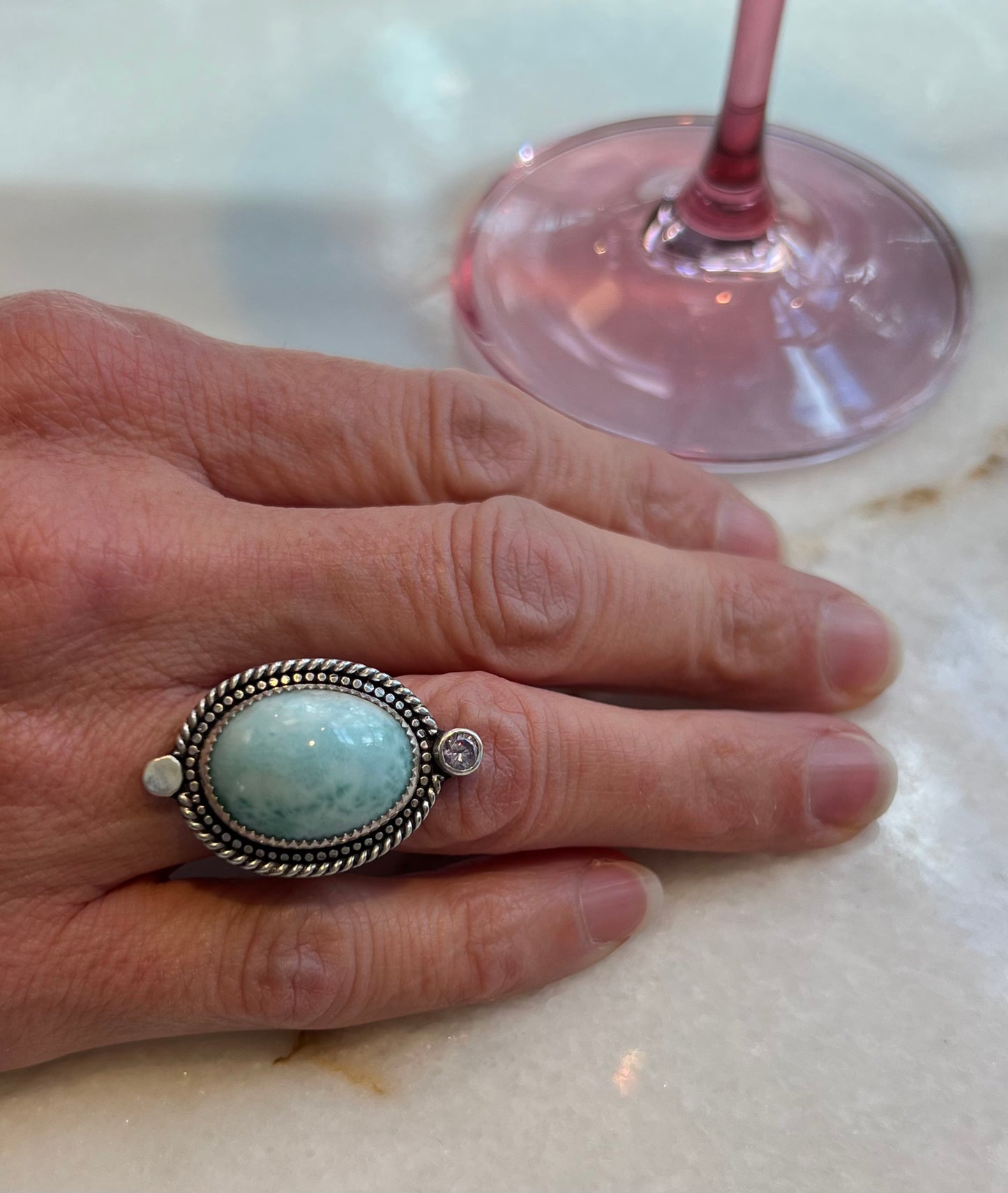Blue Lavender Ring (size 5)