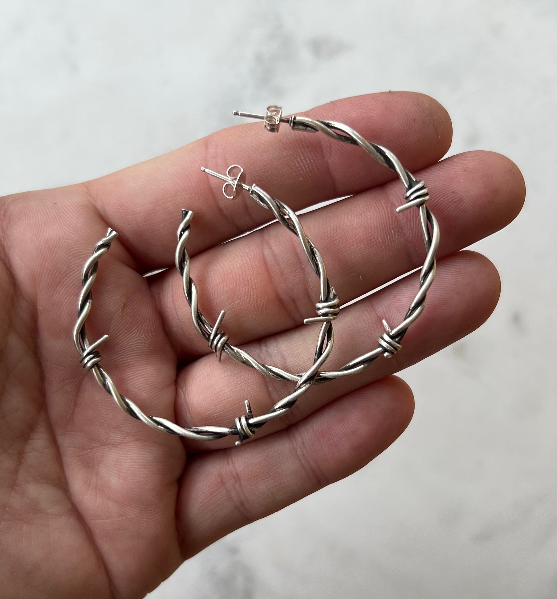 Barbed Wire Hoops Kiki Creative